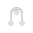 Robin Lamps Rigoberta indirect wall light in matte white, Super Curved configuration on white background