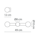 Robin Lamps Rigoberta Wall Direct Light Duo dimensions