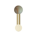 Robin Lamps Rigoberta Wall Direct Light – Gold and Alabaster Sphere Mono iron wall light