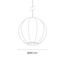 Shropshire ShadesFibre Silk Globe Ceiling LampshadeLampshadeSF08005001