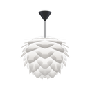 Umage Cord Set black paired with Silvia medium white lampshade
