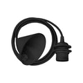 Umage Cord Set black textile cord with canopy and E27 socket