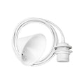 Umage Cord Set white textile cord with canopy and E27 socket