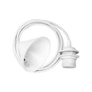Umage Cord Set white textile cord with canopy and E27 socket