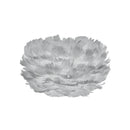 Grey micro Umage goose feather Eos lampshade pack shot