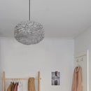 grey Umage pendant lampshades hanging in a modern closet