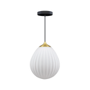 Umage Rosette Cord Set black paired with Around The World brushed brass shade