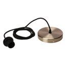 Umage Rosette Cord Set brushed brass with cord and E27 socket