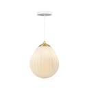 Umage Rosette Cord Set white paired with Around The World brushed brass shade