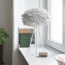 white Umage table lampshades sitting on a white windowsill
