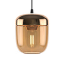 Amber and Brass Acorn Glass Lampshade by Umage