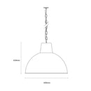 Broadway Metal Dome Pendant light