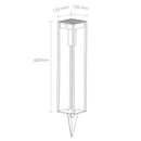 outdoor solar LED bollard lighting 