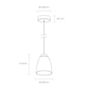 small chelsea pendant dimensions