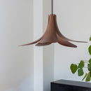Umage Jazz Wooden Lampshade in dark oak on a pendant light