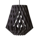 Pilke Black Birch Wood Pendant Light