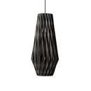 Pilke Signature 20-42 Wooden Pendant Light in Black Birch Wood