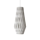 Pilke Signature 20-42 Wooden Pendant Light in White Birch Wood