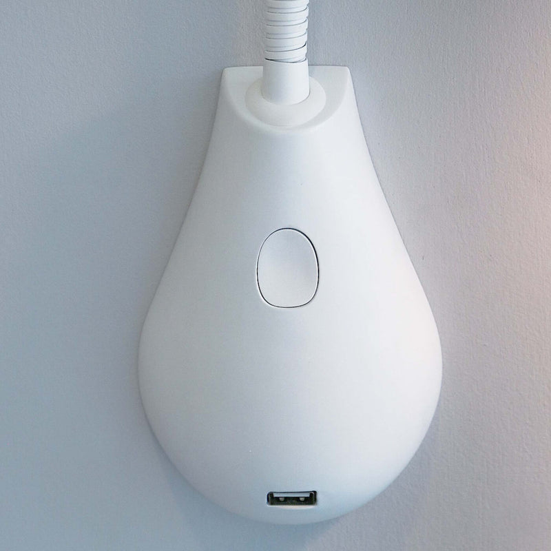 cobra white wall light with usb charge