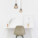 Core Glass Pendant Lights in smoke