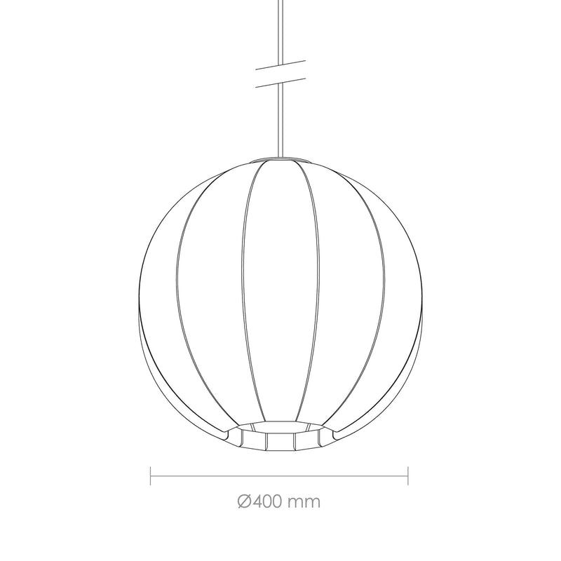 Fibre Silk Globe Lampshade