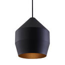 hoxton 17 aluminium pendant light in black