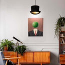 innermost wooster top hat pendant light above canvas