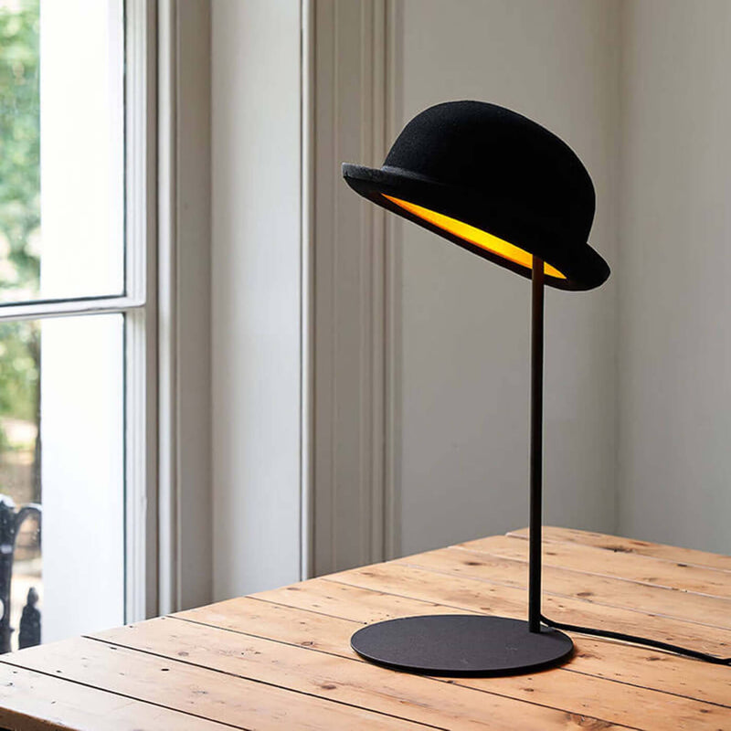Jeeves Bowler Hat Table Lamps