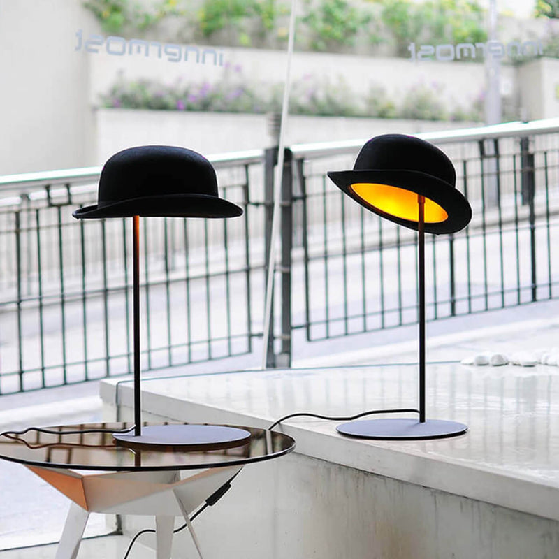 Jeeves Bowler Hat Table Lamps