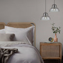 jelly glass pendant lights grey at bedside