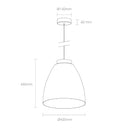medium chelsea pendant dimensions