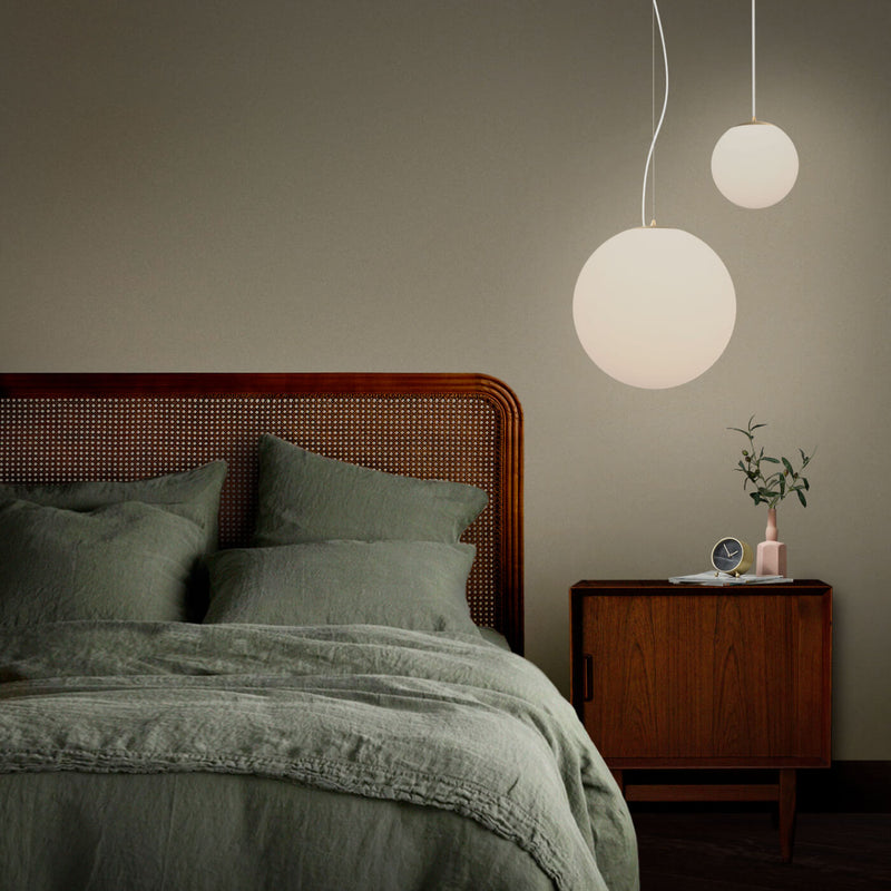 moon pendant lights in bedroom