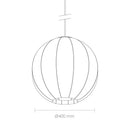 Shropshire ShadesFibre Silk Globe Ceiling LampshadeLampshadeSF08005001